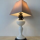 Antique opaline table lamp