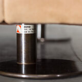 Pair of glass Valeria and Alfredo Bonetti d120 for Tecno chairs