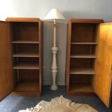 Art deco twin cabinets
