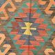 Multicolor Geometric Style Designer Kilim Rug, 181x291 Cm (5'11"x9'7" ft)