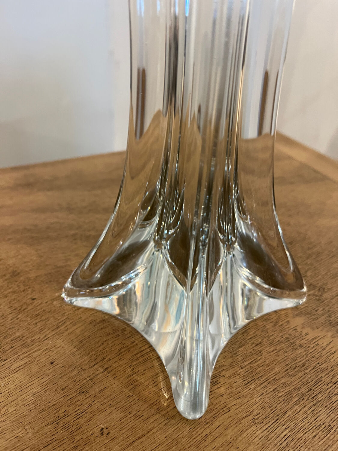 Crystal lamp base H24 cm re-electrified