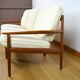 Armchairs forming a Danish bench by Grete Jalk, Glostrup edition, 1960.