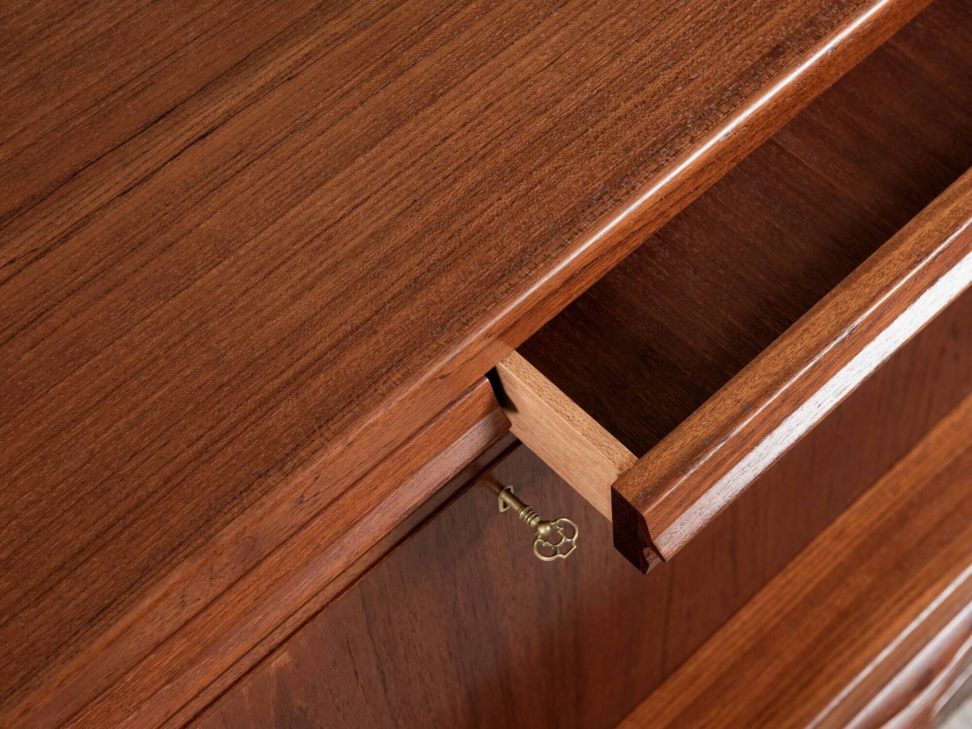 Danish Midcentury secretaire in teak by Erling Torvits for Klim Møbelfabrik