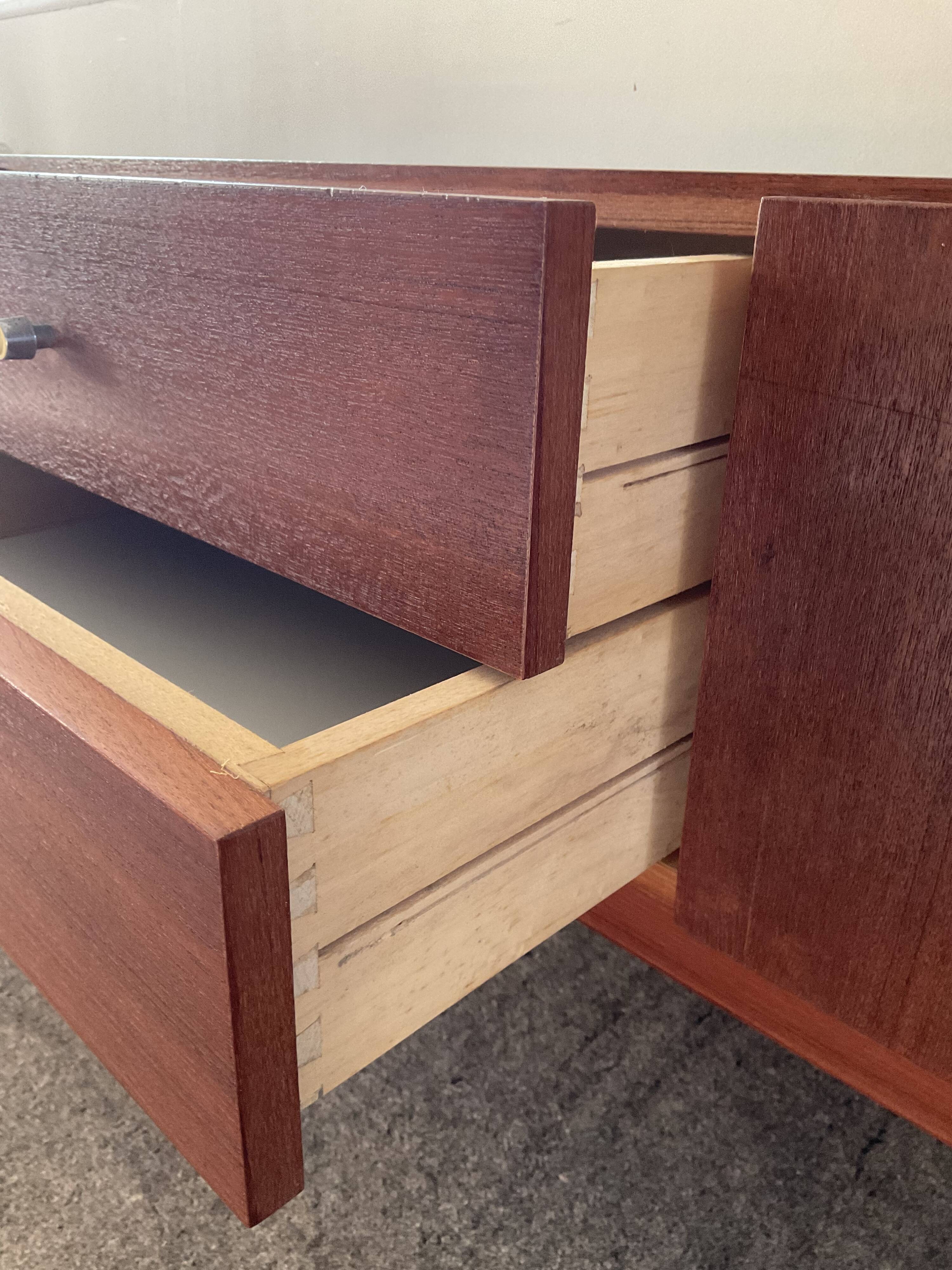 Scandinavian teak row from the 60s and 70s