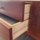 Scandinavian teak row from the 60s and 70s