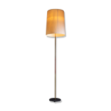 Scandinavian teak and brass floor lamp