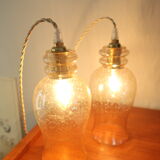 Duo de baladeuses en verre bulle