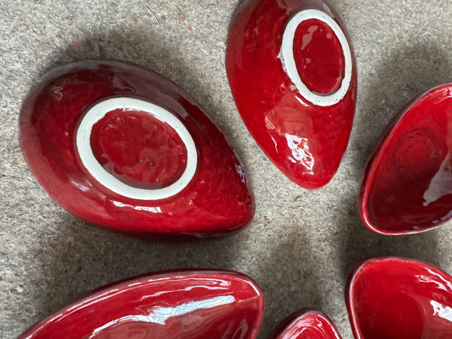 Ramequins en faïence de Charolles, années 70