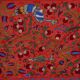 Hand-knotted rug, vintage Turkish rug 103x186 cm