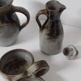 Stoneware set signed Atch T and Ch Robert