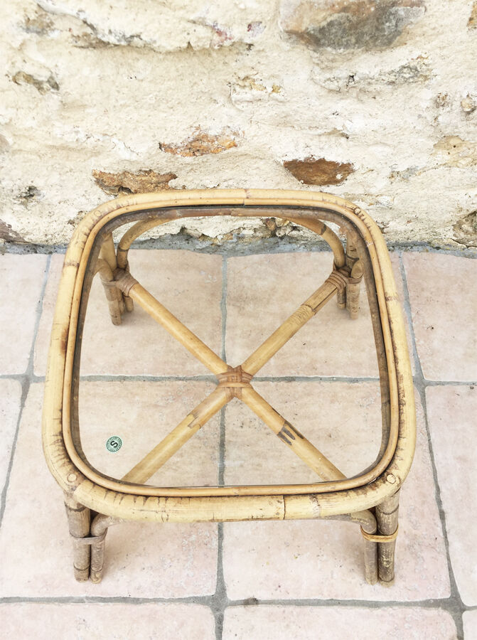 Ikea rattan table, 1960