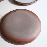 Six stoneware dessert plates, 70s