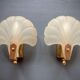 Frosted glass shell wall lamps