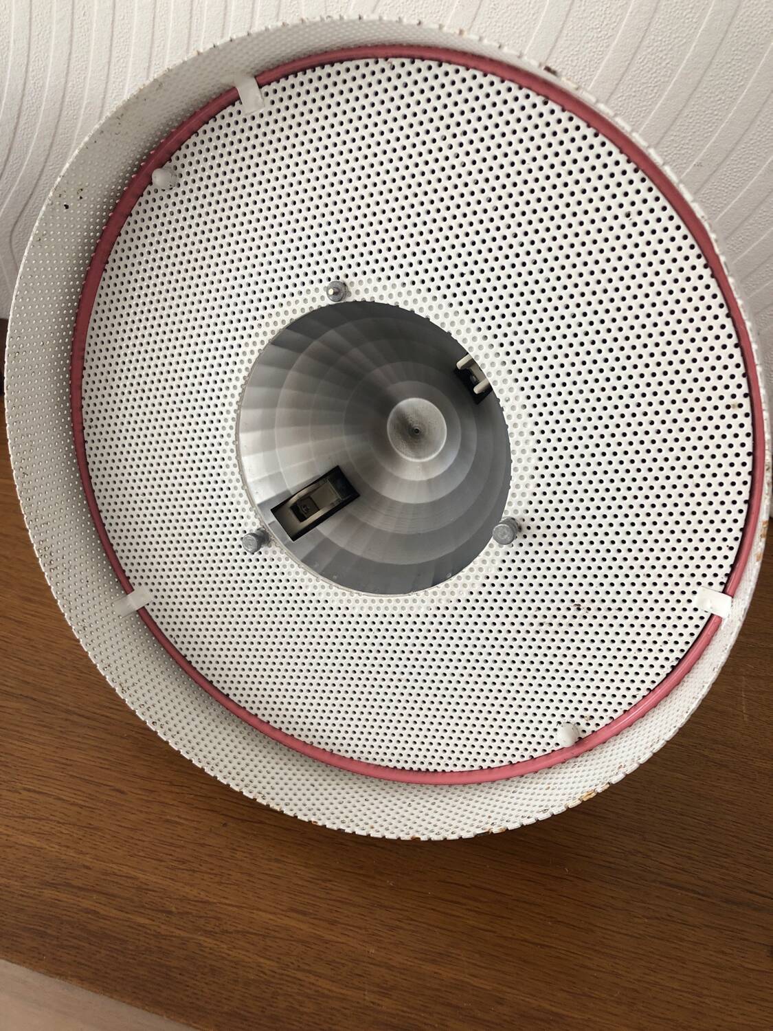 Vintage pink Cubi Spot industrial pendant light