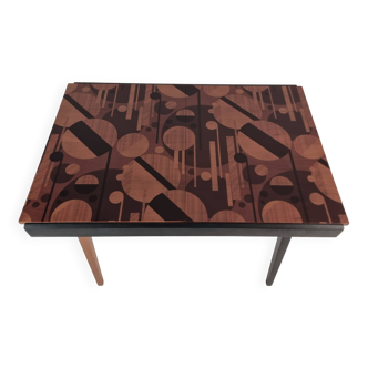 Vintage dining table in ash, 1970s