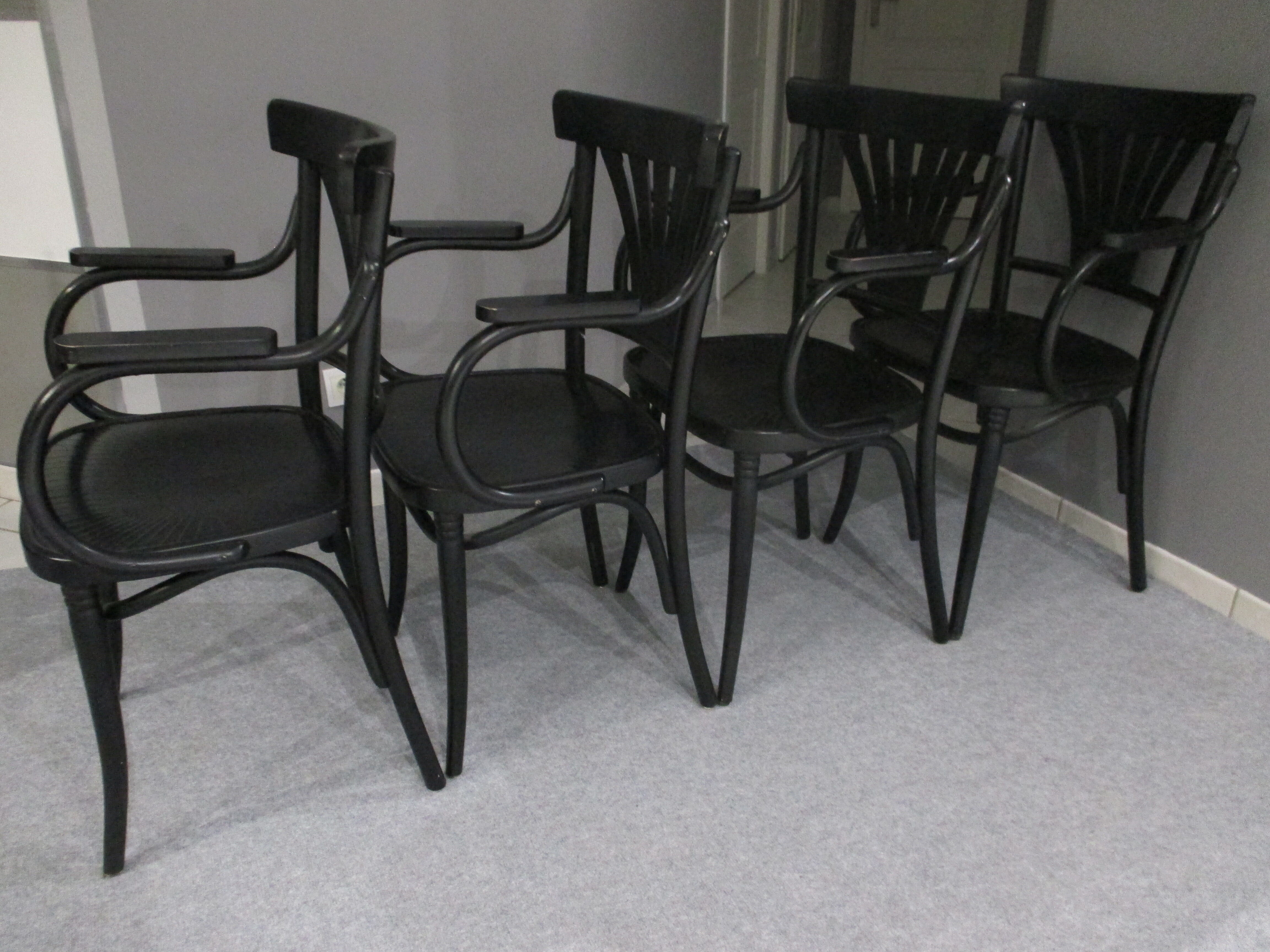Set of 4 armchairs Bistro 1965