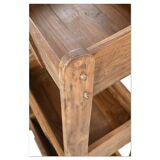 6-bin wooden storage unit