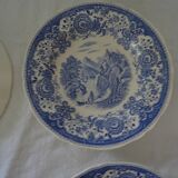 4 old earthenware plates 26923 villeroy boch burgenland blue