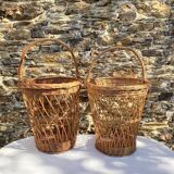 Large woven wicker basket
