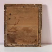 Small Art Deco mirror with a gilded wooden frame.