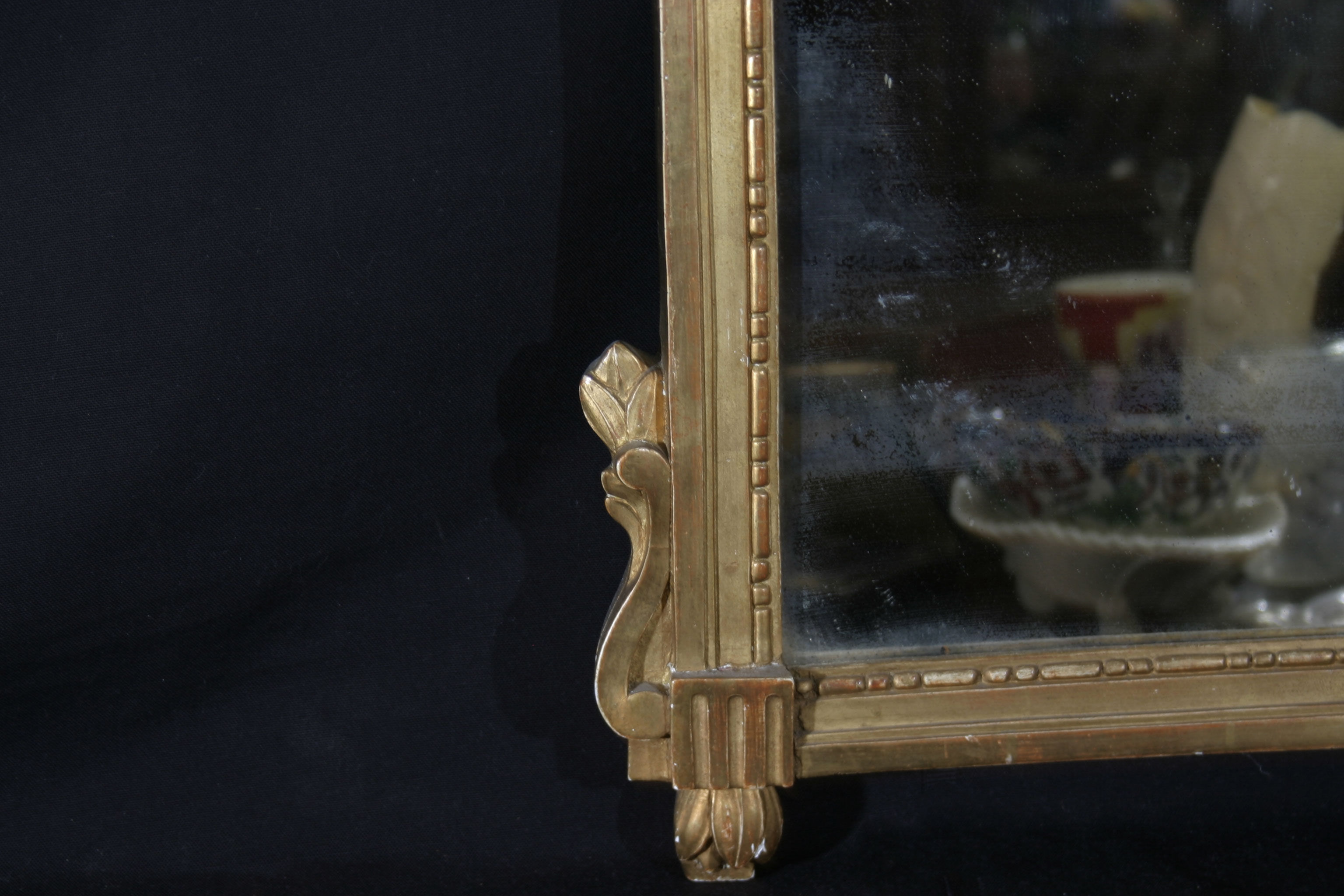Gold wood mirror
