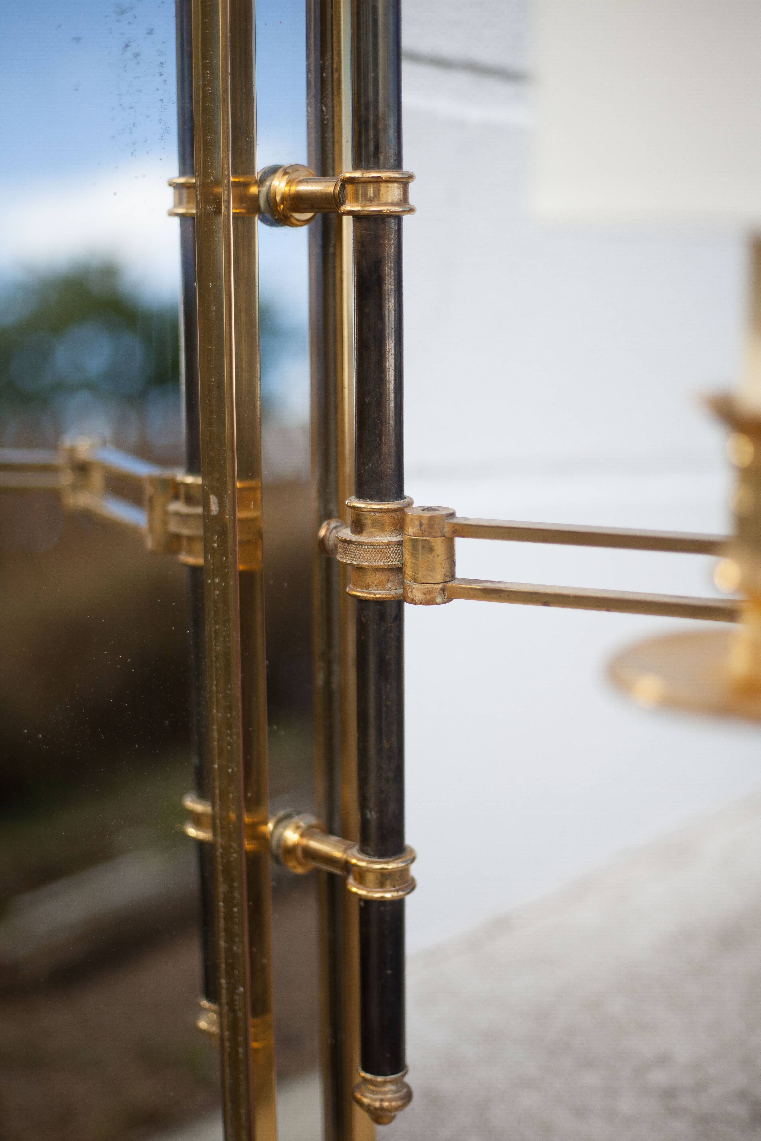 mirror with articulated wall light