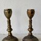 Pair of bronze candlesticks