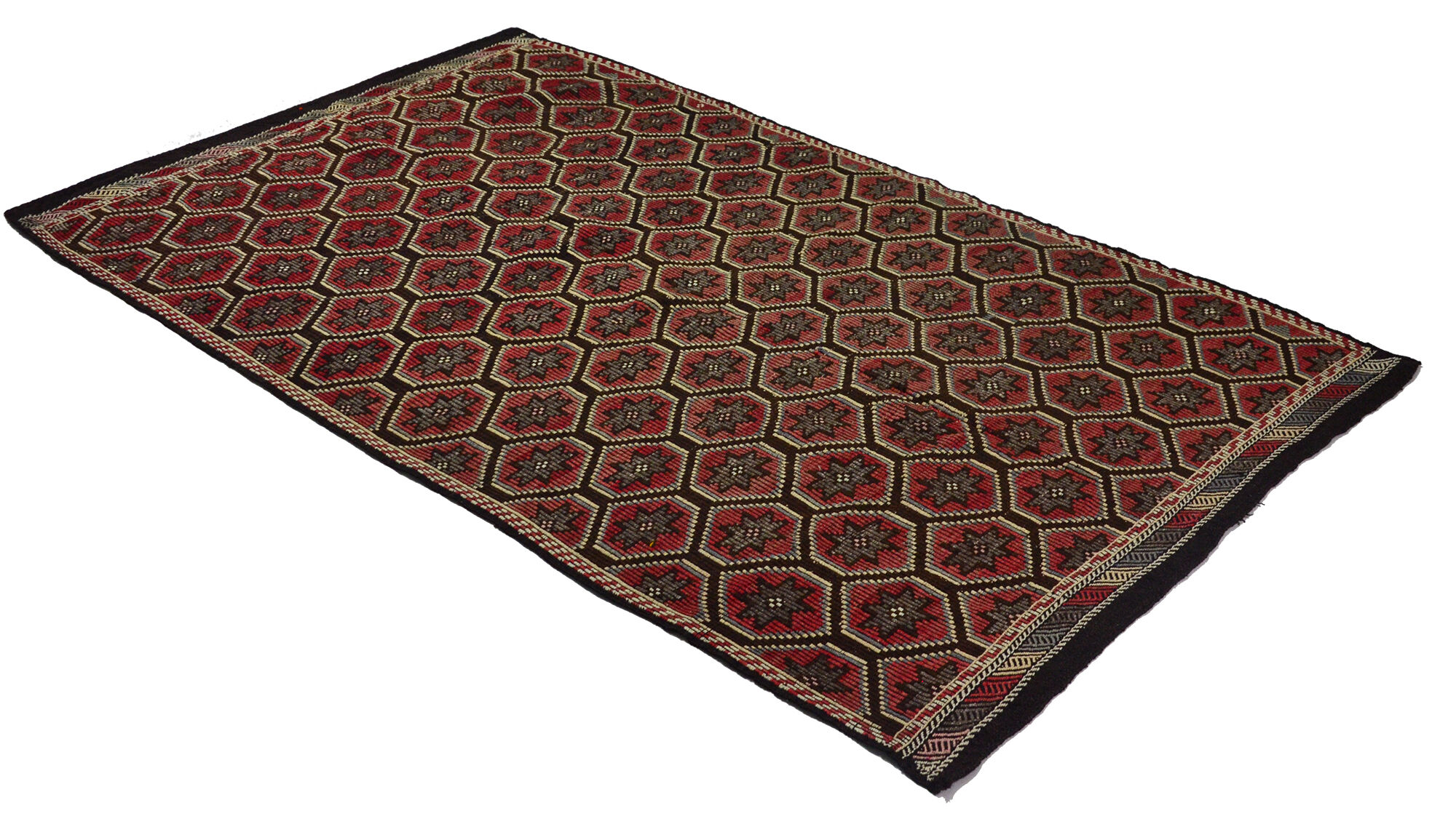 Anatolian handmade kilim rug 290 cm x 172 cm