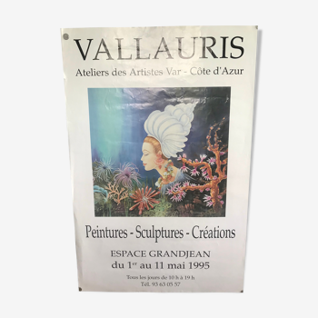 Affiche d’exposition Vallauris 1995