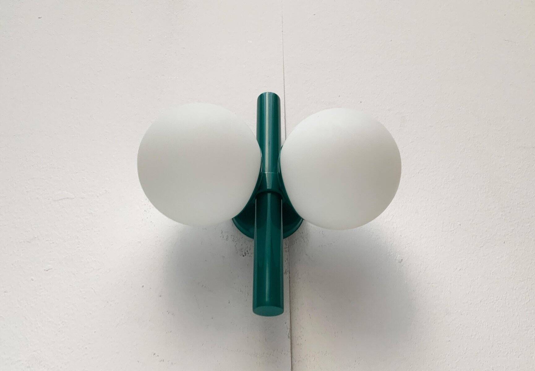 Mid-century German space age wall lamp by Kaiser Idell / Kaiser Leuchten.