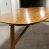 Coffee table XXL Scandinavian teak 178cm 1965