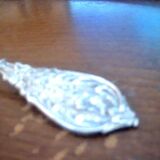 Cuillère à saupoudrer en argent et vermeil, 19ème siècle