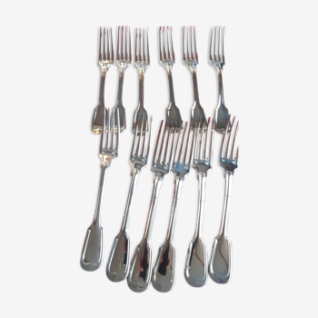 12 christofle forks
