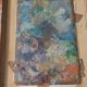 Oil painting on panel early 1900 landscape impressionist frame