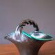 Ceramic bowl, basket from the 50s by Accolay Yonne