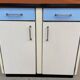 Vintage sideboard in blue formica 1960s