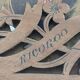 Ancient triptych in olive wood. Italy.