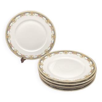 Assiettes à fromages ou desserts en porcelaine de Limoges