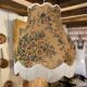 Vintage floral fringed pendant light – XL model