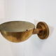Vintage art deco brass wall light