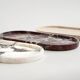 Oval marble plateau in Rosso Levanto