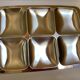 Italy brushed metal compartment dish