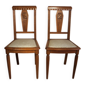 Paire de chaises Art Déco