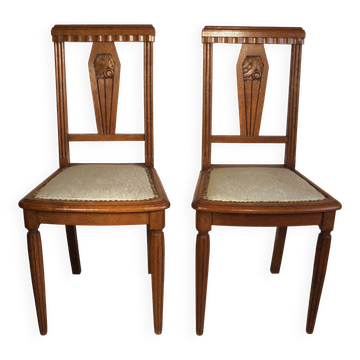 Art Deco pair of chairs