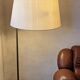 Walter von Nessen brass swivel-arm floor lamp with uplight, 1960s