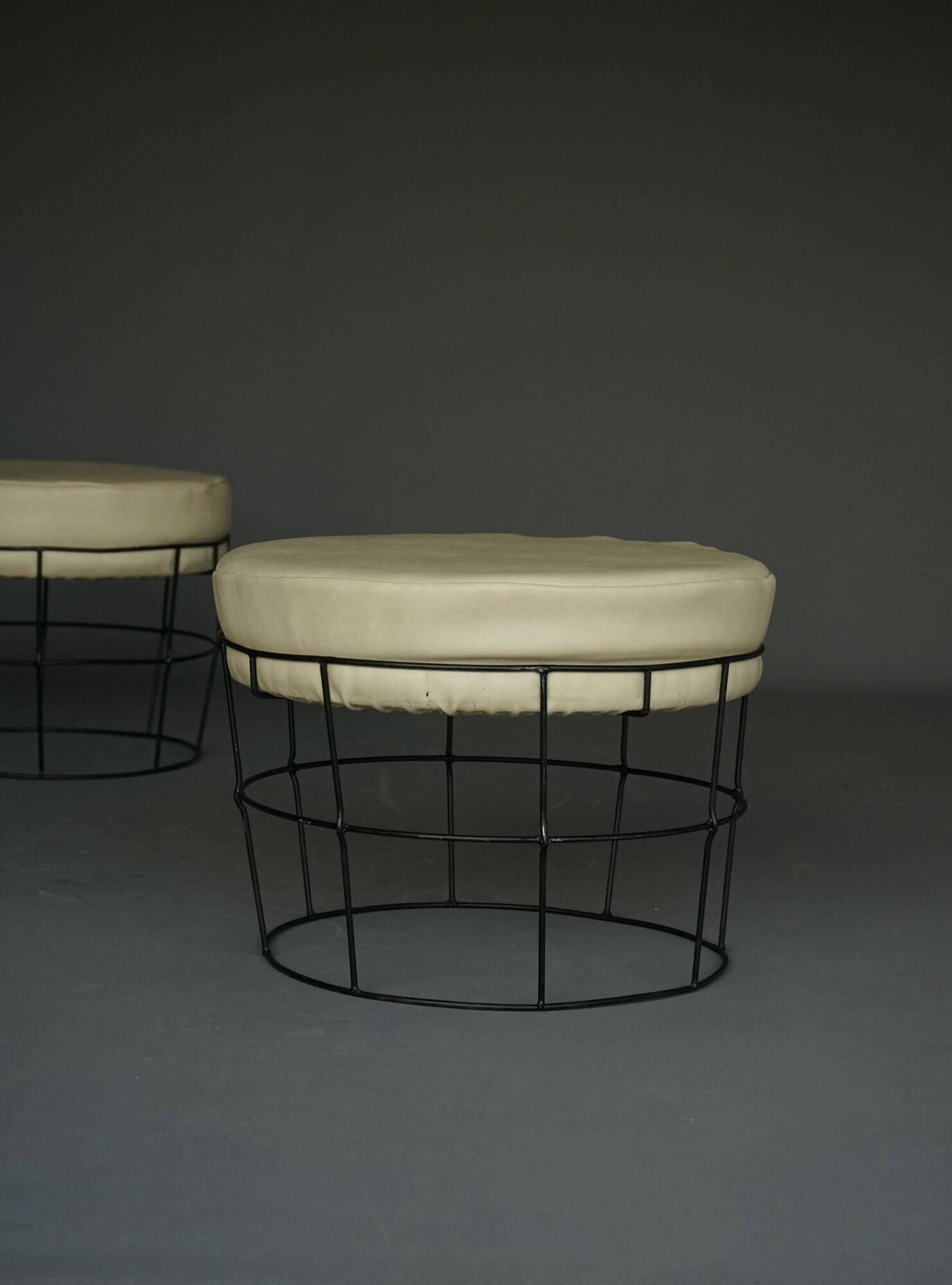 Mid-century Panton style String stools. 1960s
