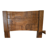 Pair of Art Deco Walnut Bridge Armchairs