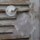 Apply wall light ancient brass porcelain Tulip glass Swan neck