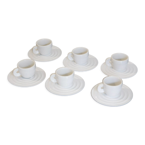 Ensemble café porcelaine blanc