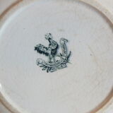 3 plates caps in Terre de Fer Saint Amand service Lily of the valley